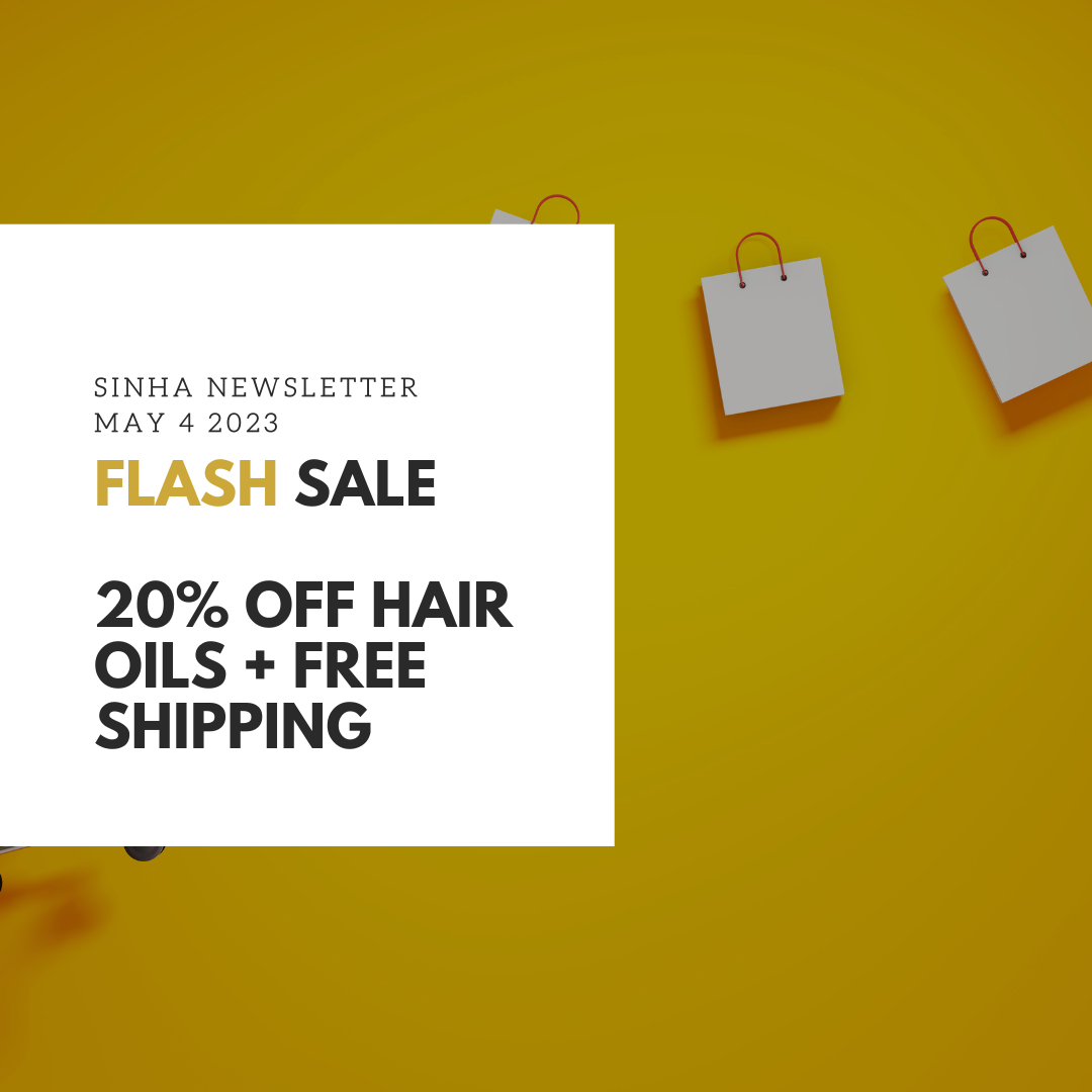 20% Off Hair Oils + Free Shipping